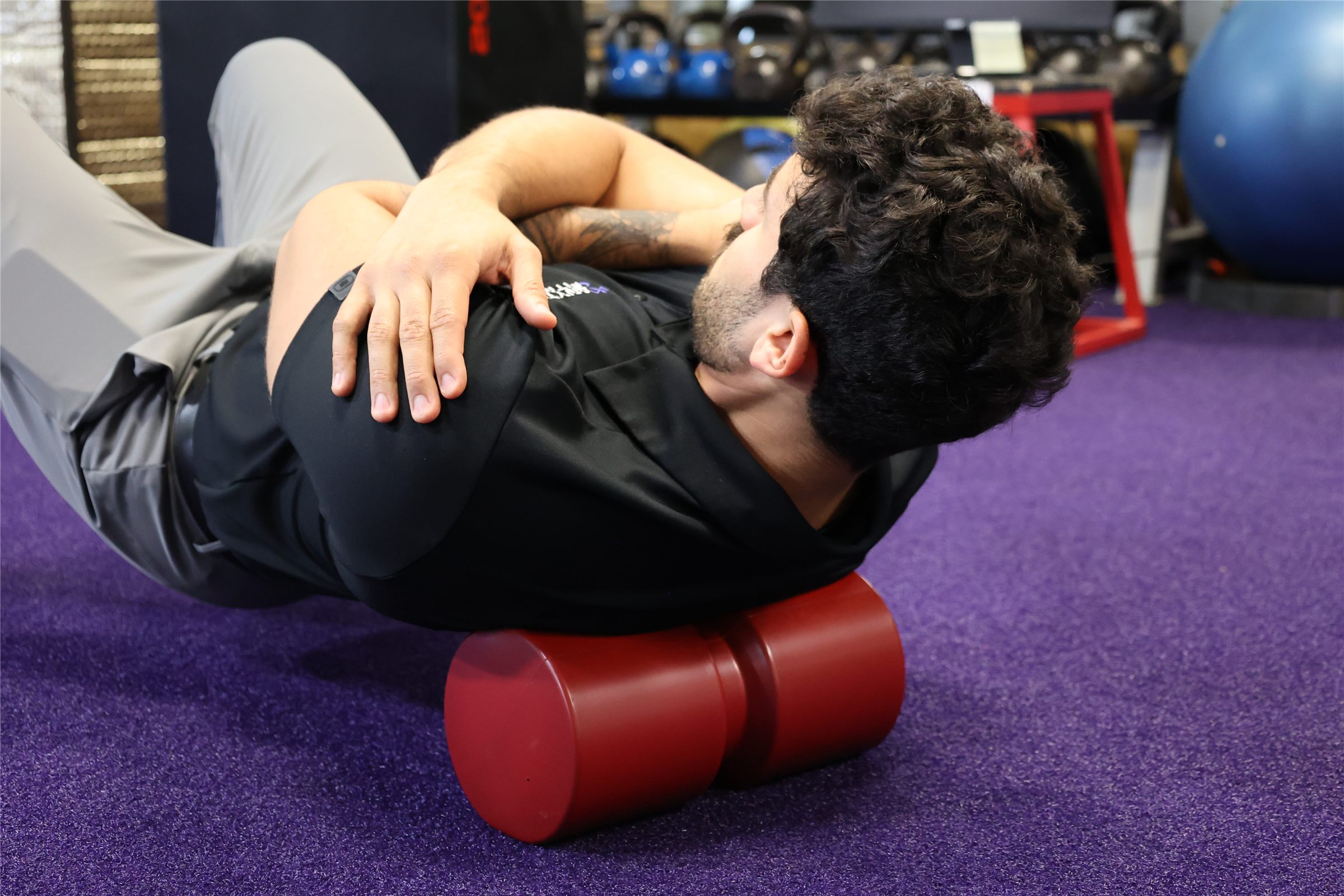 Mat exercise on the PowerCushion supporting mobility for healthy aging